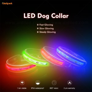 Wholesale Custom New Pet Collar Accessories for Dogs and Cats Anti&#45;lost LED Light Dog Tag