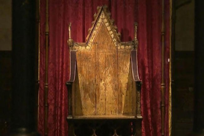 British royal throne receives makeover before coronation