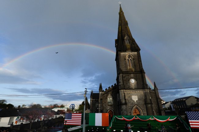 Biden wraps up emotional Irish tour with shrine visit, rally
