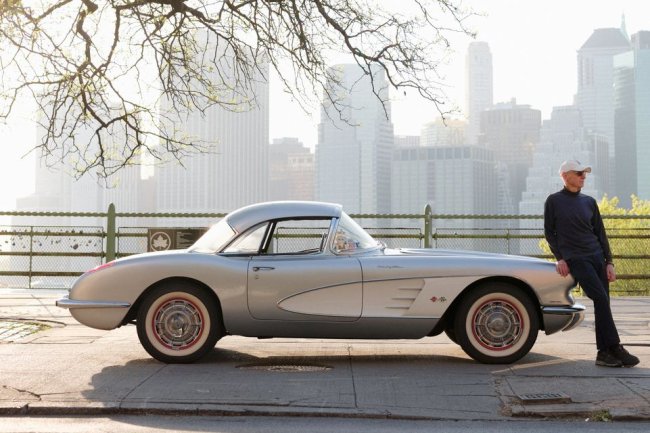 His 1960 Corvette Is At Home in a Public Brooklyn Garage