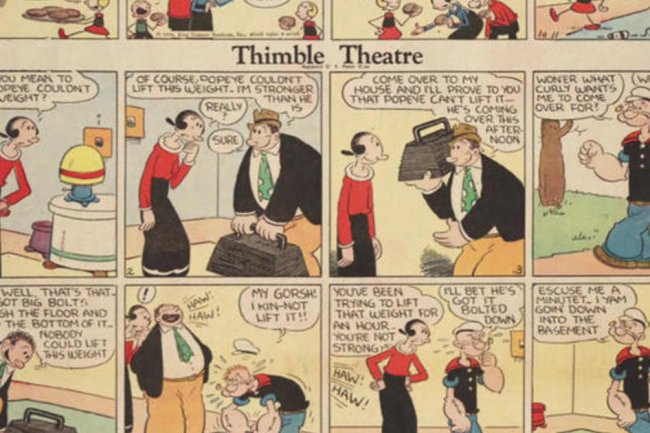 An exhibition of rescued comic strip art