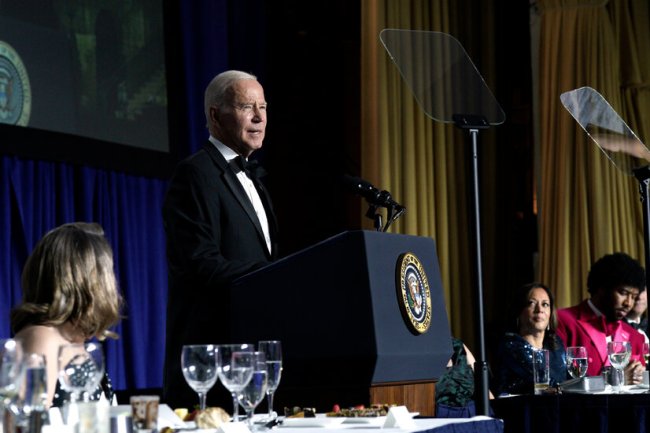 Biden Pokes Fun at Fox, CNN, and Himself at Correspondents’ Dinner