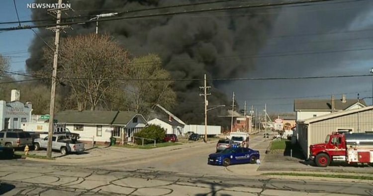 Toxic fire continues to burn in Indiana