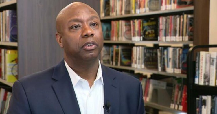 Sen. Tim Scott declines to say whether he'd back 2024 GOP presidential nominee if it's Trump