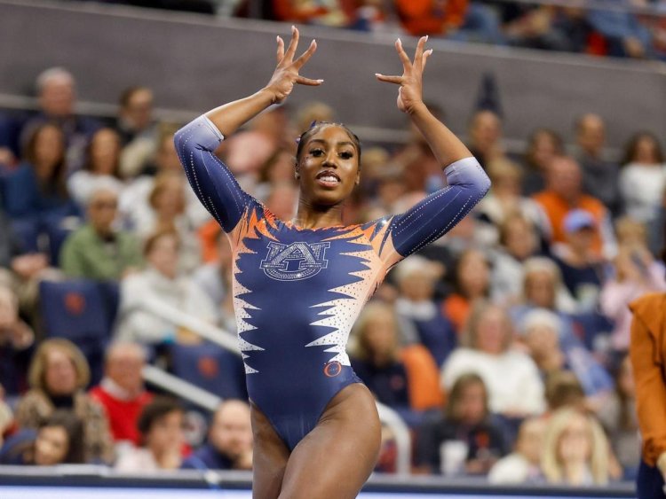 A college gymnastics star and her brother — who went viral for dancing at her meet — are helping to transform the sport by highlighting Black culture in her routines
