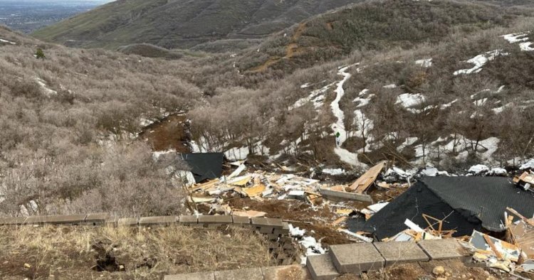 Homes slide off cliff into Utah canyon, prompting evacuations