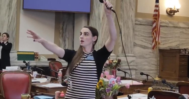 Protests erupt in Montana legislature as transgender lawmaker is silenced for third day