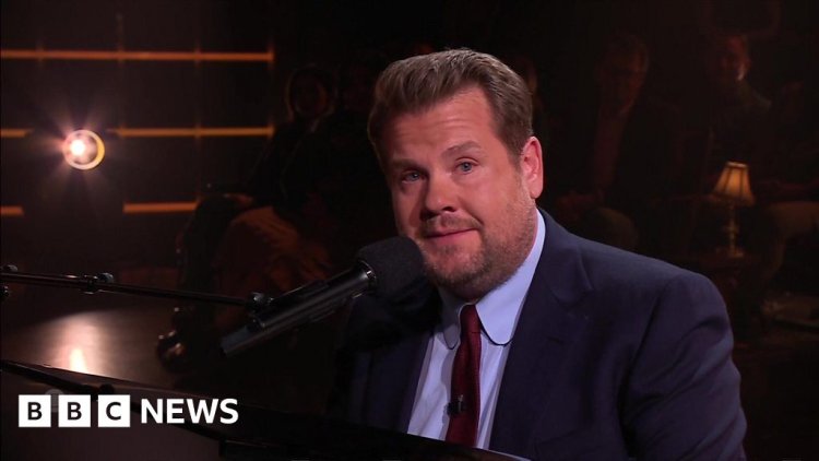 James Corden gets choked up in last Late Late Show song