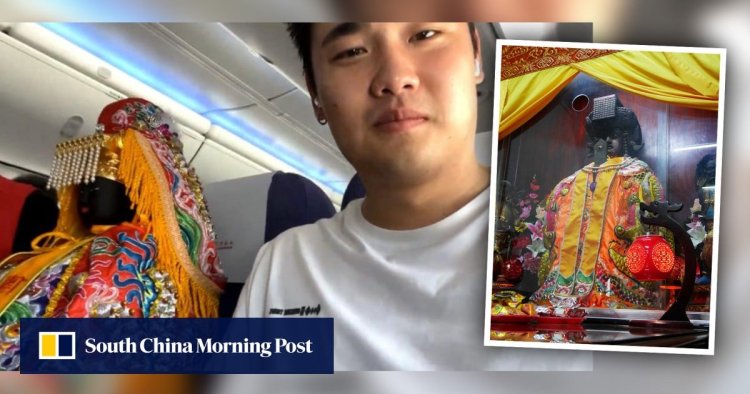 ‘Like running into a God of Fortune’: lady luck shines on Chinese seaman who lands seat next to statue of sea goddess Mazu on flight