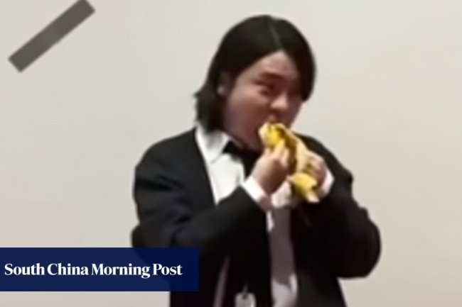 He walked into an art gallery in South Korea and ate a banana – worth US$160,000