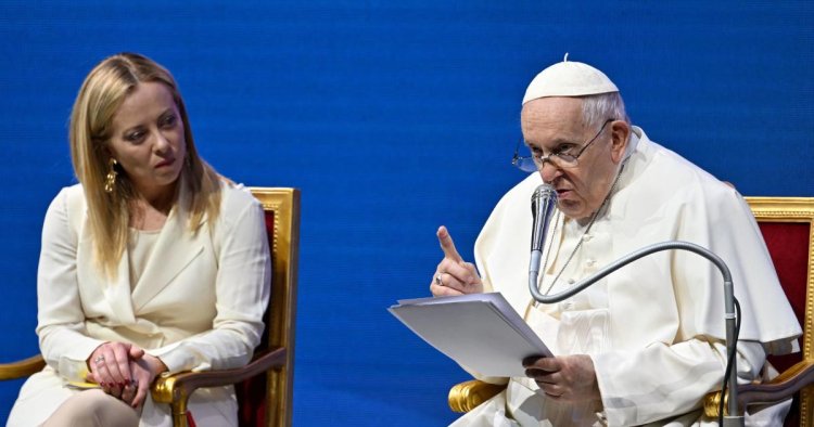 Pope warns of "demographic winter," urges action to boost birth rates