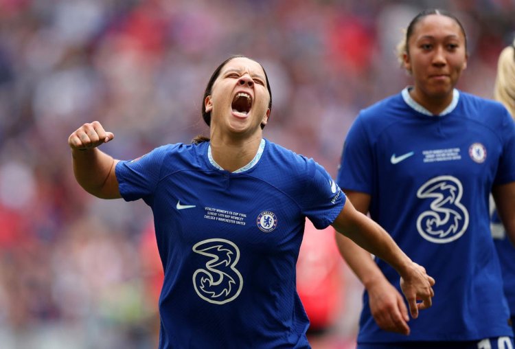Sam Kerr Strikes As Chelsea Retain Women’s FA Cup Before World Record Crowd