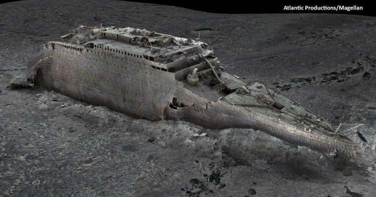 New digital scans of the Titanic reveal unprecedented views of shipwreck