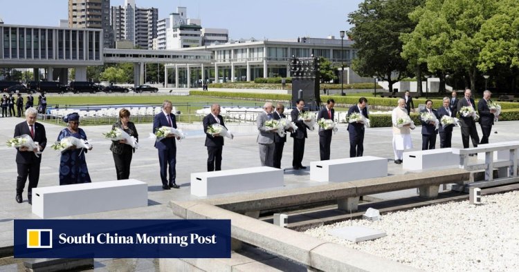 Japan, South Korea leaders pray at memorial for Korean atomic bomb victims in Hiroshima, amid talks about security