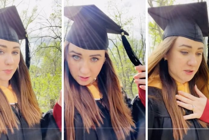 Russian student is stunned by how Americans treat her in her cap and gown on graduation day