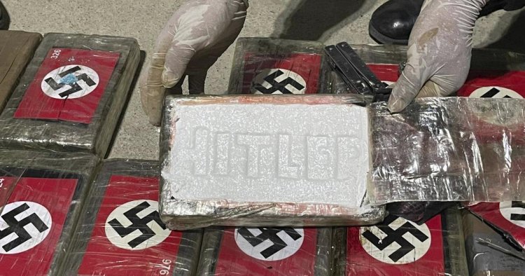 Police seize cocaine packets adorned with Nazi flags, Hitler's name