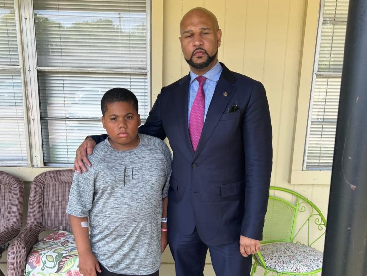 The 11-year-old Mississippi boy who was shot by police after calling 911 has been telling his mom 'it's the cop's fault — it's not your fault,' lawyer says