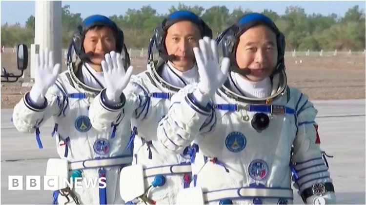 Watch rocket launch first Chinese civilian into space