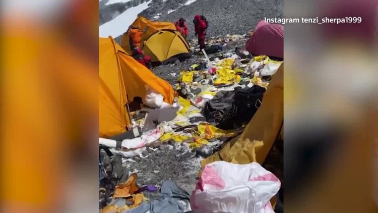 Everest hiker sheds light on trash left at camps