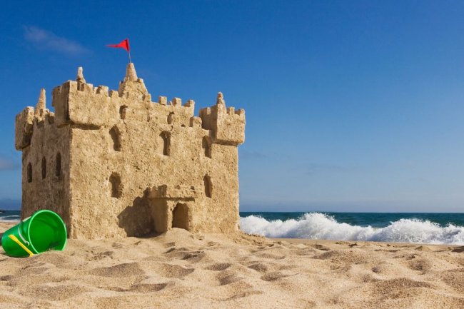 Why a Sand Castle Sticks Together