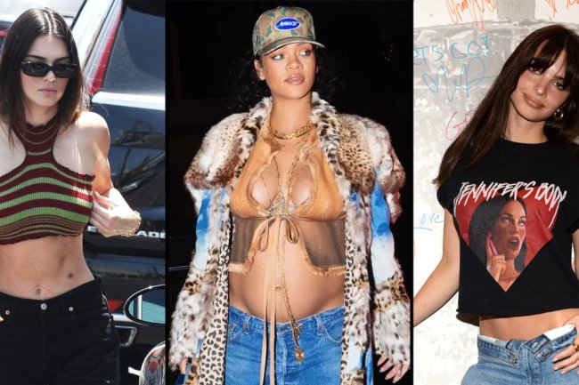 Back in Style! See Stars Slay Low-Rise Jeans: Rihanna, Bella Hadid, More