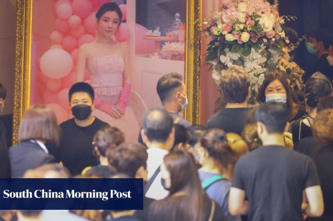 Abby Choi murder: hundreds of mourners attend pink-themed Hong Kong funeral service for slain socialite