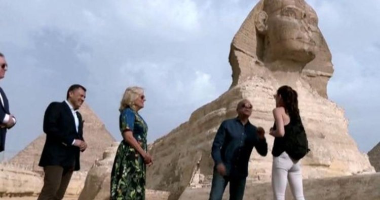 Jill Biden visits Egypt for birthday, tours pyramids