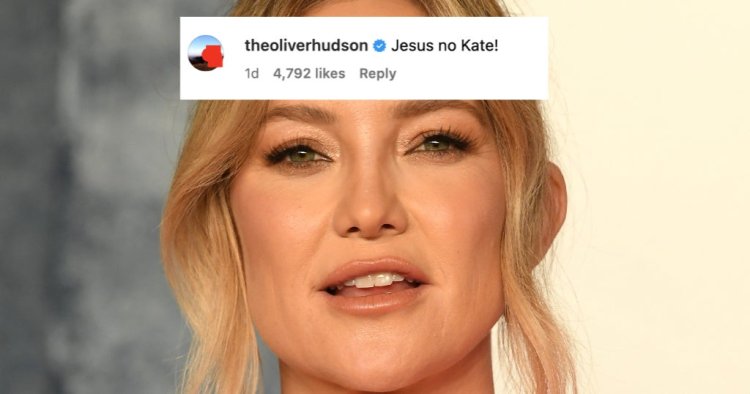 Kate Hudson Caused Some Family Drama After Posting Her Cheeks On The Gram