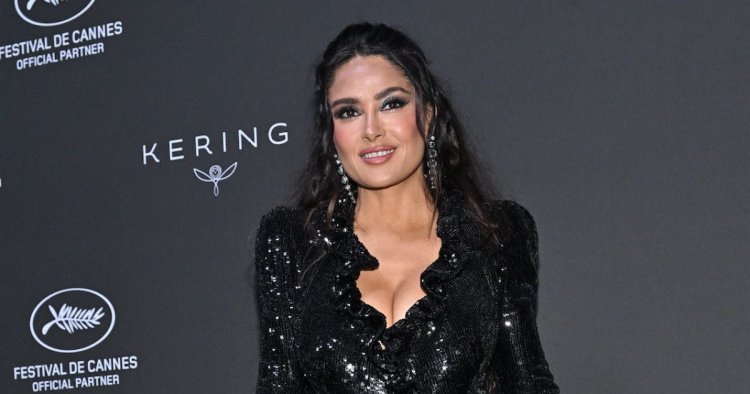 Salma Hayek Shares a Fresh-Faced Selfie of Her 'White Hairs and Wrinkles'