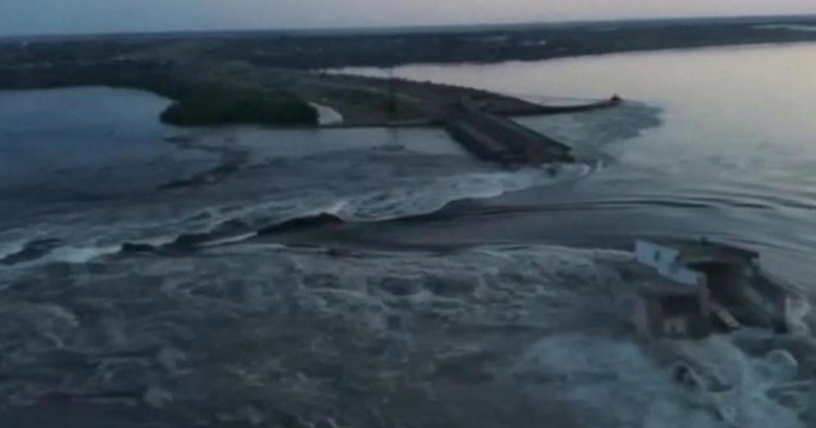 Evacuations underway near Kherson, Ukraine, after dam destruction causes flooding