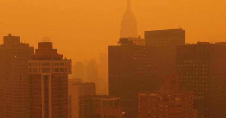 Hazardous air quality from Canadian wildfires affecting millions of Americans