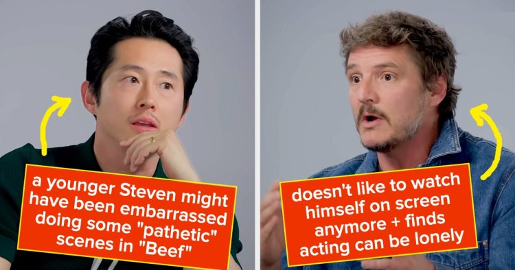 People Are Praising Steven Yeun And Pedro Pascal's Raw, Honest Conversation — Here's What They Said