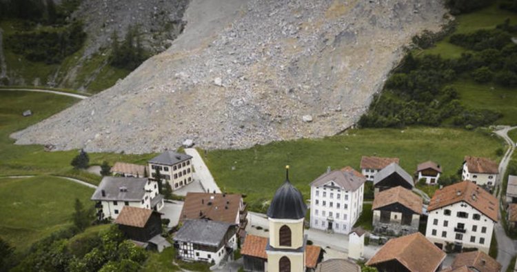 Eye Opener: Mountain collapse narrowly avoids Switzerland village