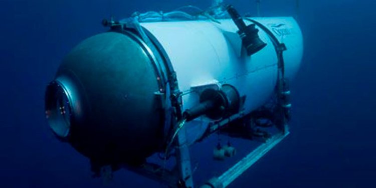 An international search-and-rescue team is racing to find a missing submersible visiting the wreck of the Titanic before its five occupants run out of air.