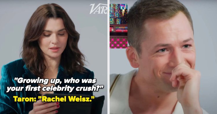 Rachel Weisz Found Out She Was Taron Egerton's First Crush In Front Of Him, And He Was Clearly So Embarrassed