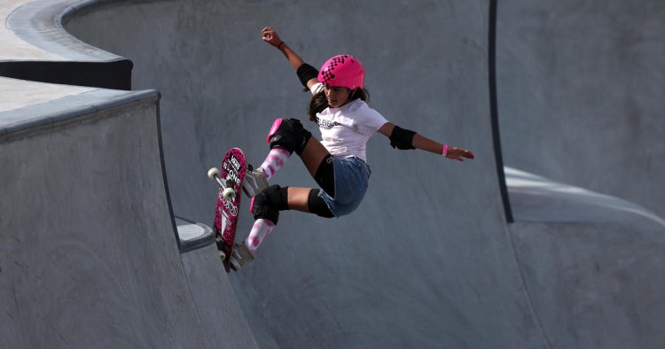 13-year-old becomes first girl to do 720 in skateboarding