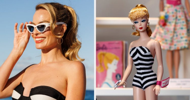Margot Robbie Paid Tribute To The First Barbie Doll With Her Latest "Barbie" Press Look, And It's Perfect