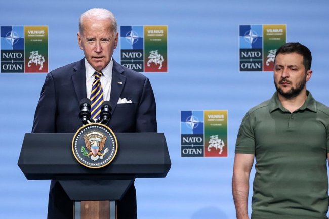 WATCH: Biden confuses Ukraine with Russia, Zelenskyy with Putin during gaffe-filled trip to Lithuania