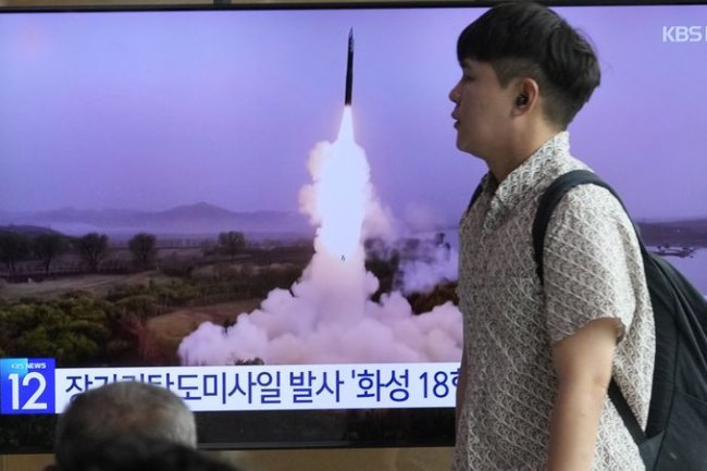 North Korea fires ballistic missile in South Sea while threatening U.S.