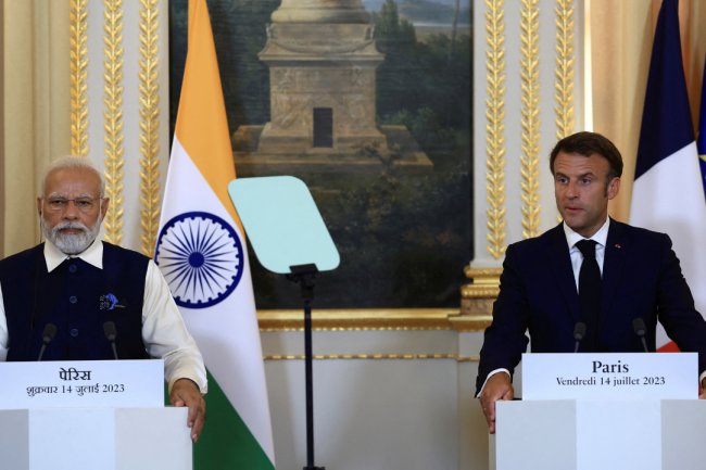 Ready to contribute for peace, PM Modi tells Macron on Ukraine