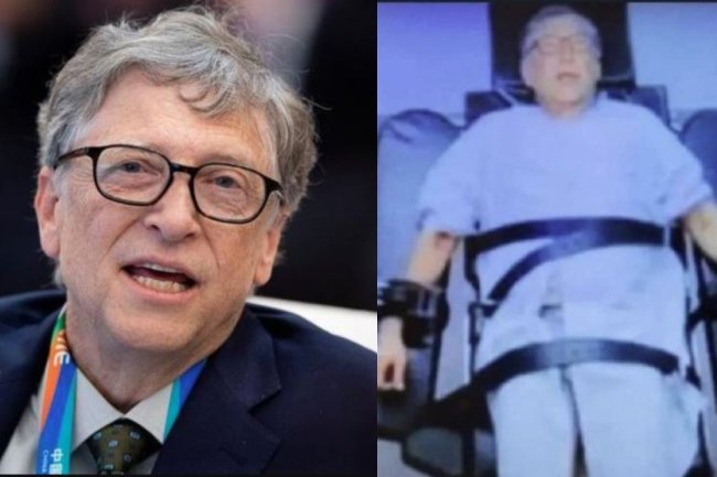 Bill Gates arrested for crimes against humanity? Truth behind viral picture of Gates strapped on bed revealed