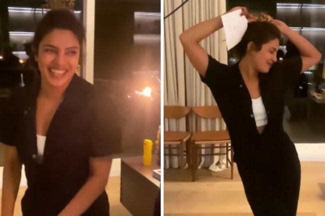 Watch: Priyanka Chopra is the happiest ever as her family sings birthday song for her