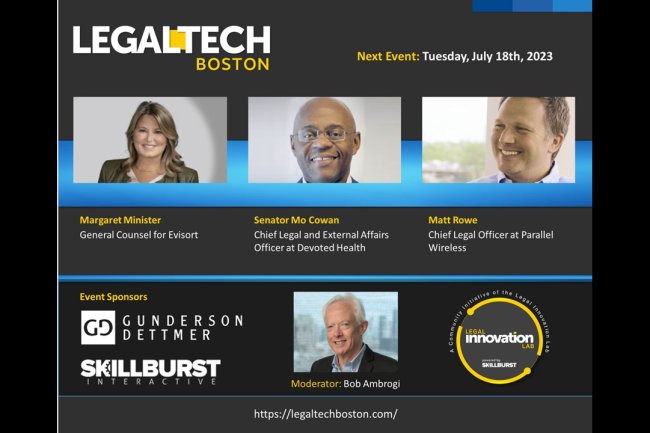 In the Boston Area? Join Us July 18 For The Inaugural LegalTech Boston Panel Discussion with Three GCs