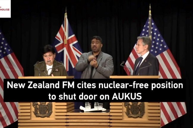 New Zealand FM cites nuclear-free position to shut door on AUKUS