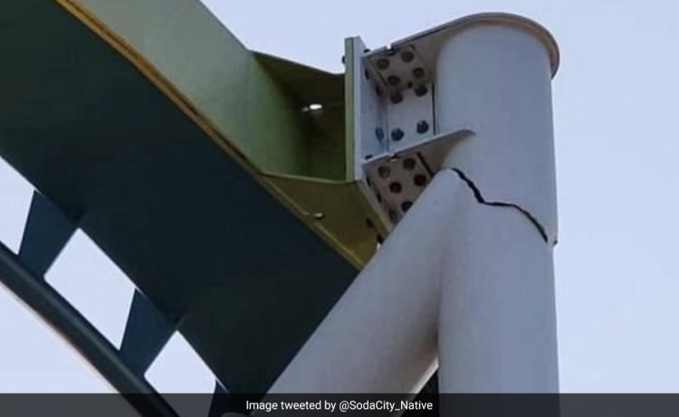 US Amusement Park Closes Roller Coaster As Visitors Find Cracks In Pillar