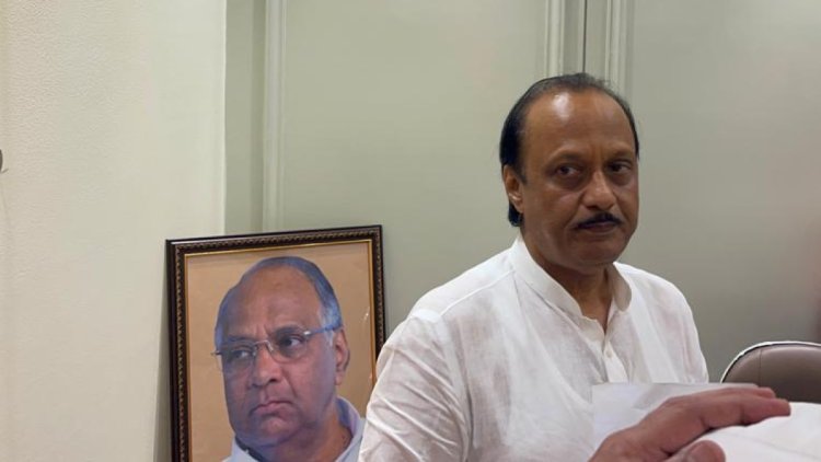 Use only with permission: Sharad Pawar on his photo at Ajit Pawar's NCP office