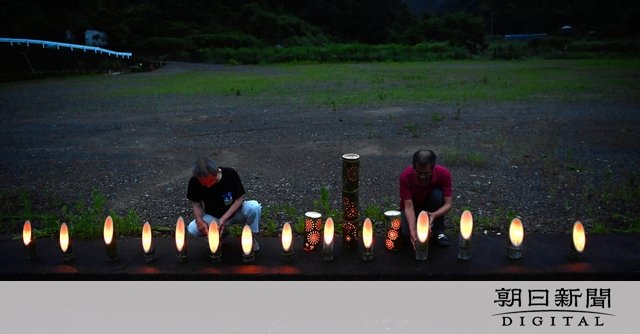 救えなかった14人の命 「共助の心」伝える灯籠の火 熊本県球磨村