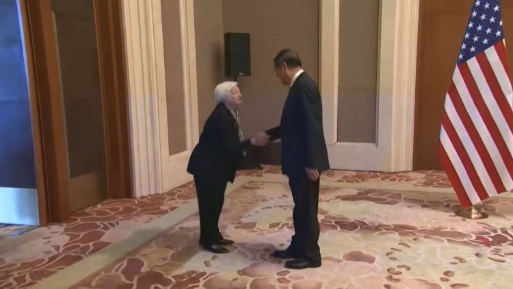 副總理何立峰與美國財長耶倫會談
