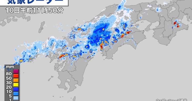 福岡・大分に大雨特別警報、久留米市で6人と連絡取れず