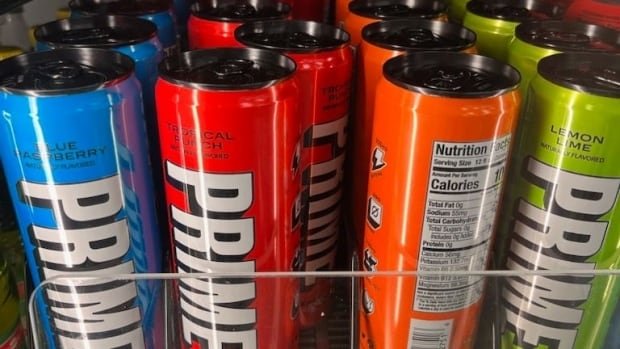 Highly caffeinated version of Prime Energy drink shouldn't be sold in Canada, regulator says